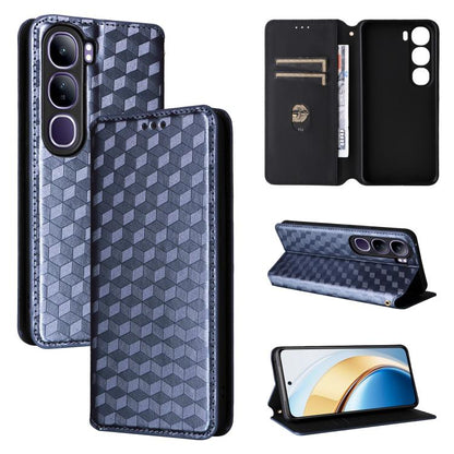 Cubic Grid Texture Flip Leather Phone Case, For vivo Y400 4G / 5G / Z10 Lite 4G, For vivo V60 5G, For vivo X200 FE 5G / S30 Pro mini 5G, For vivo X200s 5G, For vivo X200 Ultra 5G, For vivo Y39 5G / Y300i 5G, For vivo V50 Lite 5G, For vivo Y29 4G / T4X ...