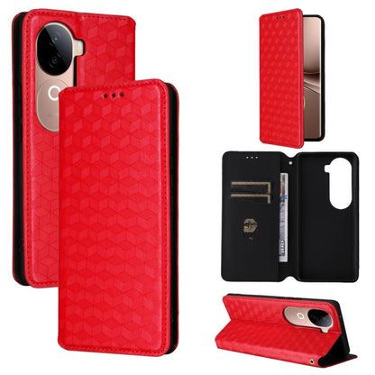 Cubic Grid Texture Flip Leather Phone Case, For vivo Y400 4G / 5G / Z10 Lite 4G, For vivo V60 5G, For vivo X200 FE 5G / S30 Pro mini 5G, For vivo X200s 5G, For vivo X200 Ultra 5G, For vivo Y39 5G / Y300i 5G, For vivo V50 Lite 5G, For vivo Y29 4G / T4X ...