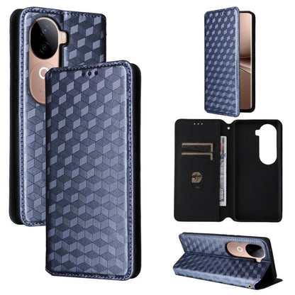Cubic Grid Texture Flip Leather Phone Case, For vivo Y400 4G / 5G / Z10 Lite 4G, For vivo V60 5G, For vivo X200 FE 5G / S30 Pro mini 5G, For vivo X200s 5G, For vivo X200 Ultra 5G, For vivo Y39 5G / Y300i 5G, For vivo V50 Lite 5G, For vivo Y29 4G / T4X ...