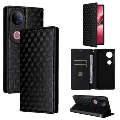 Cubic Grid Texture Flip Leather Phone Case, For vivo Y400 4G / 5G / Z10 Lite 4G, For vivo V60 5G, For vivo X200 FE 5G / S30 Pro mini 5G, For vivo X200s 5G, For vivo X200 Ultra 5G, For vivo Y39 5G / Y300i 5G, For vivo V50 Lite 5G, For vivo Y29 4G / T4X ...