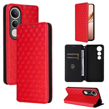 Cubic Grid Texture Flip Leather Phone Case, For vivo Y400 4G / 5G / Z10 Lite 4G, For vivo V60 5G, For vivo X200 FE 5G / S30 Pro mini 5G, For vivo X200s 5G, For vivo X200 Ultra 5G, For vivo Y39 5G / Y300i 5G, For vivo V50 Lite 5G, For vivo Y29 4G / T4X ...