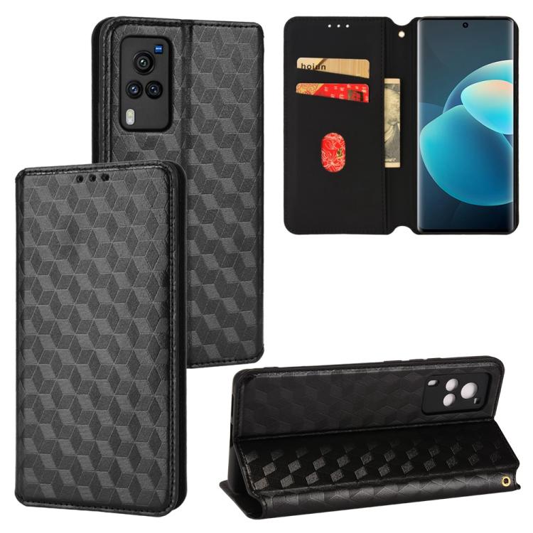 Cubic Grid Texture Flip Leather Phone Case, For vivo V29 Lite 5G / Y78 5G Global, For vivo S16 / S16 Pro / V27 Pro, For vivo S16e / V27e, For vivo Y16 4G 2022, For vivo Y76 5G / Y76s 5G, For vivo X60 Pro 5G / X60 5G Curved