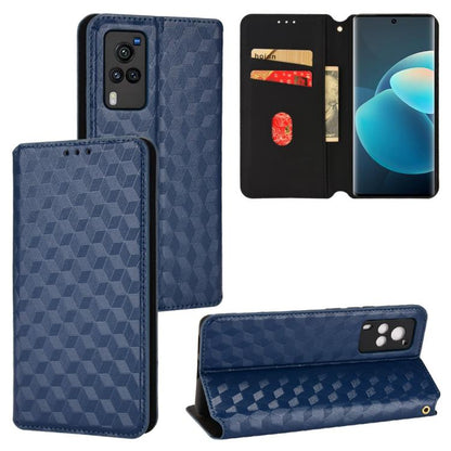 Cubic Grid Texture Flip Leather Phone Case, For vivo V29 Lite 5G / Y78 5G Global, For vivo S16 / S16 Pro / V27 Pro, For vivo S16e / V27e, For vivo Y16 4G 2022, For vivo Y76 5G / Y76s 5G, For vivo X60 Pro 5G / X60 5G Curved