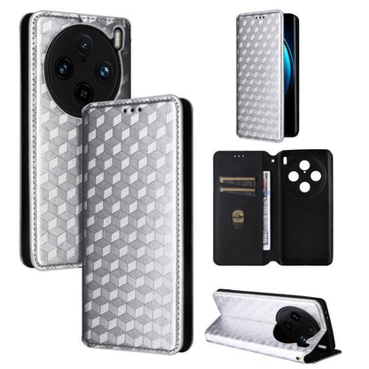 Cubic Grid Texture Flip Leather Phone Case, For vivo Y58 5G / Y38 5G / Y200i 5G, For vivo Y28 4G, For vivo X100 Ultra 5G, For vivo V30e 5G, For vivo Y100 5G IDN / V30 Lite India, For vivo Y03 4G, For vivo S18 5G / V30, For vivo S18 Pro 5G              ...