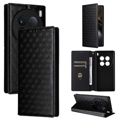Cubic Grid Texture Flip Leather Phone Case, For vivo Y58 5G / Y38 5G / Y200i 5G, For vivo Y28 4G, For vivo X100 Ultra 5G, For vivo V30e 5G, For vivo Y100 5G IDN / V30 Lite India, For vivo Y03 4G, For vivo S18 5G / V30, For vivo S18 Pro 5G              ...