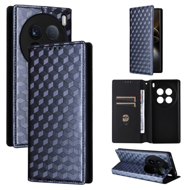 Cubic Grid Texture Flip Leather Phone Case, For vivo Y58 5G / Y38 5G / Y200i 5G, For vivo Y28 4G, For vivo X100 Ultra 5G, For vivo V30e 5G, For vivo Y100 5G IDN / V30 Lite India, For vivo Y03 4G, For vivo S18 5G / V30, For vivo S18 Pro 5G              ...