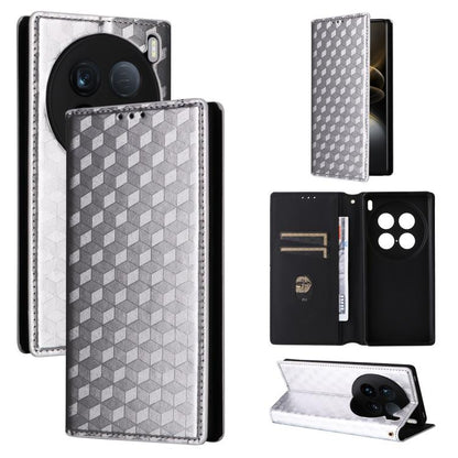 Cubic Grid Texture Flip Leather Phone Case, For vivo Y58 5G / Y38 5G / Y200i 5G, For vivo Y28 4G, For vivo X100 Ultra 5G, For vivo V30e 5G, For vivo Y100 5G IDN / V30 Lite India, For vivo Y03 4G, For vivo S18 5G / V30, For vivo S18 Pro 5G              ...