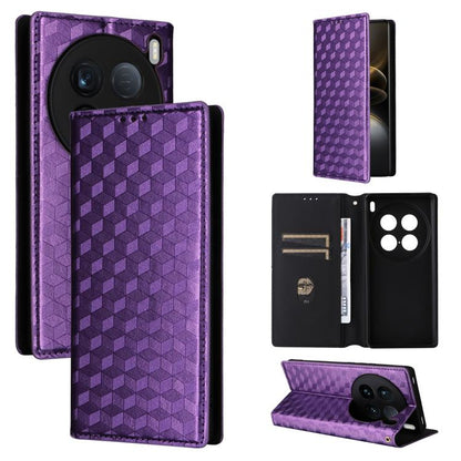 Cubic Grid Texture Flip Leather Phone Case, For vivo Y58 5G / Y38 5G / Y200i 5G, For vivo Y28 4G, For vivo X100 Ultra 5G, For vivo V30e 5G, For vivo Y100 5G IDN / V30 Lite India, For vivo Y03 4G, For vivo S18 5G / V30, For vivo S18 Pro 5G              ...