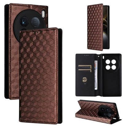 Cubic Grid Texture Flip Leather Phone Case, For vivo Y58 5G / Y38 5G / Y200i 5G, For vivo Y28 4G, For vivo X100 Ultra 5G, For vivo V30e 5G, For vivo Y100 5G IDN / V30 Lite India, For vivo Y03 4G, For vivo S18 5G / V30, For vivo S18 Pro 5G              ...