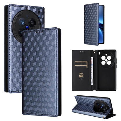 Cubic Grid Texture Flip Leather Phone Case, For vivo Y400 4G / 5G / Z10 Lite 4G, For vivo V60 5G, For vivo X200 FE 5G / S30 Pro mini 5G, For vivo X200s 5G, For vivo X200 Ultra 5G, For vivo Y39 5G / Y300i 5G, For vivo V50 Lite 5G, For vivo Y29 4G / T4X ...