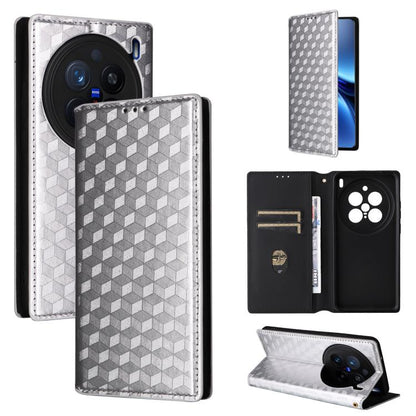 Cubic Grid Texture Flip Leather Phone Case, For vivo Y400 4G / 5G / Z10 Lite 4G, For vivo V60 5G, For vivo X200 FE 5G / S30 Pro mini 5G, For vivo X200s 5G, For vivo X200 Ultra 5G, For vivo Y39 5G / Y300i 5G, For vivo V50 Lite 5G, For vivo Y29 4G / T4X ...