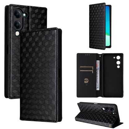 Cubic Grid Texture Flip Leather Phone Case, For vivo Y400 4G / 5G / Z10 Lite 4G, For vivo V60 5G, For vivo X200 FE 5G / S30 Pro mini 5G, For vivo X200s 5G, For vivo X200 Ultra 5G, For vivo Y39 5G / Y300i 5G, For vivo V50 Lite 5G, For vivo Y29 4G / T4X ...