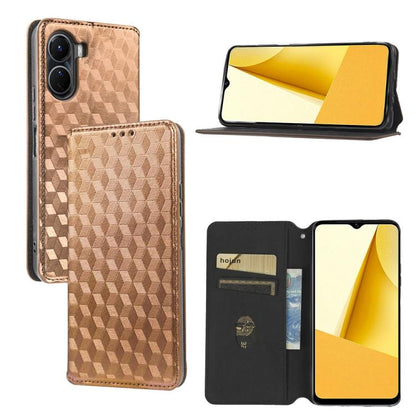 Cubic Grid Texture Flip Leather Phone Case, For vivo V29 Lite 5G / Y78 5G Global, For vivo S16 / S16 Pro / V27 Pro, For vivo S16e / V27e, For vivo Y16 4G 2022, For vivo Y76 5G / Y76s 5G, For vivo X60 Pro 5G / X60 5G Curved