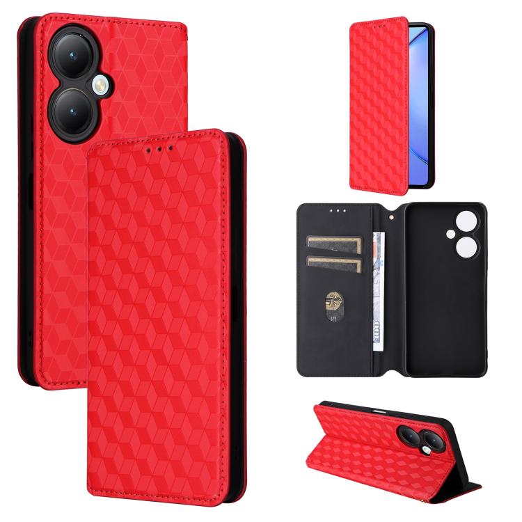 Cubic Grid Texture Flip Leather Phone Case, For vivo Y58 5G / Y38 5G / Y200i 5G, For vivo Y28 4G, For vivo X100 Ultra 5G, For vivo V30e 5G, For vivo Y100 5G IDN / V30 Lite India, For vivo Y03 4G, For vivo S18 5G / V30, For vivo S18 Pro 5G              ...