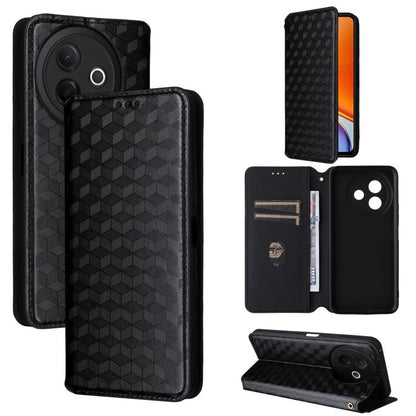 Cubic Grid Texture Flip Leather Phone Case, For vivo Y400 4G / 5G / Z10 Lite 4G, For vivo V60 5G, For vivo X200 FE 5G / S30 Pro mini 5G, For vivo X200s 5G, For vivo X200 Ultra 5G, For vivo Y39 5G / Y300i 5G, For vivo V50 Lite 5G, For vivo Y29 4G / T4X ...