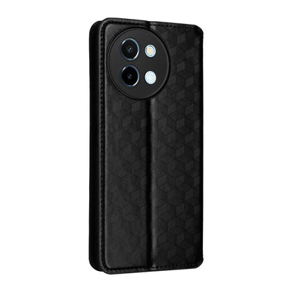 Cubic Grid Texture Flip Leather Phone Case, For vivo Y58 5G / Y38 5G / Y200i 5G, For vivo Y28 4G, For vivo X100 Ultra 5G, For vivo V30e 5G, For vivo Y100 5G IDN / V30 Lite India, For vivo Y03 4G, For vivo S18 5G / V30, For vivo S18 Pro 5G              ...