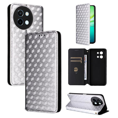 Cubic Grid Texture Flip Leather Phone Case, For vivo Y58 5G / Y38 5G / Y200i 5G, For vivo Y28 4G, For vivo X100 Ultra 5G, For vivo V30e 5G, For vivo Y100 5G IDN / V30 Lite India, For vivo Y03 4G, For vivo S18 5G / V30, For vivo S18 Pro 5G              ...
