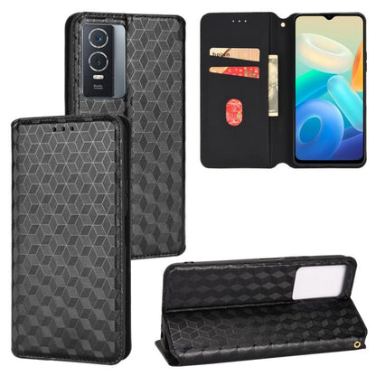 Cubic Grid Texture Flip Leather Phone Case, For vivo V29 Lite 5G / Y78 5G Global, For vivo S16 / S16 Pro / V27 Pro, For vivo S16e / V27e, For vivo Y16 4G 2022, For vivo Y76 5G / Y76s 5G, For vivo X60 Pro 5G / X60 5G Curved