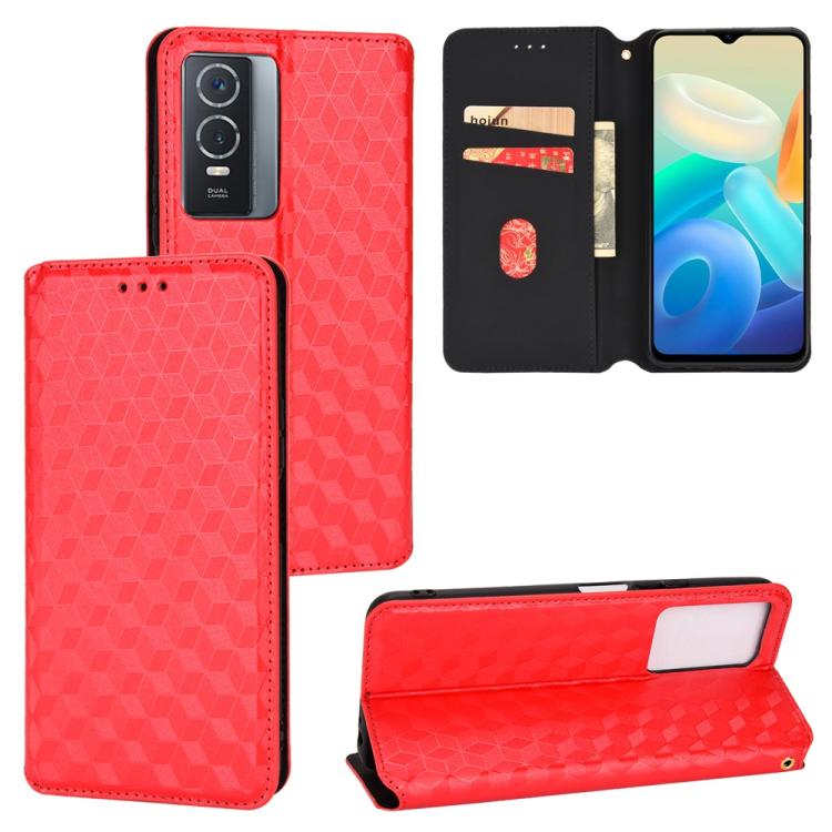 Cubic Grid Texture Flip Leather Phone Case, For vivo V29 Lite 5G / Y78 5G Global, For vivo S16 / S16 Pro / V27 Pro, For vivo S16e / V27e, For vivo Y16 4G 2022, For vivo Y76 5G / Y76s 5G, For vivo X60 Pro 5G / X60 5G Curved