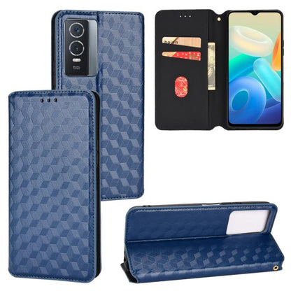 Cubic Grid Texture Flip Leather Phone Case, For vivo V29 Lite 5G / Y78 5G Global, For vivo S16 / S16 Pro / V27 Pro, For vivo S16e / V27e, For vivo Y16 4G 2022, For vivo Y76 5G / Y76s 5G, For vivo X60 Pro 5G / X60 5G Curved