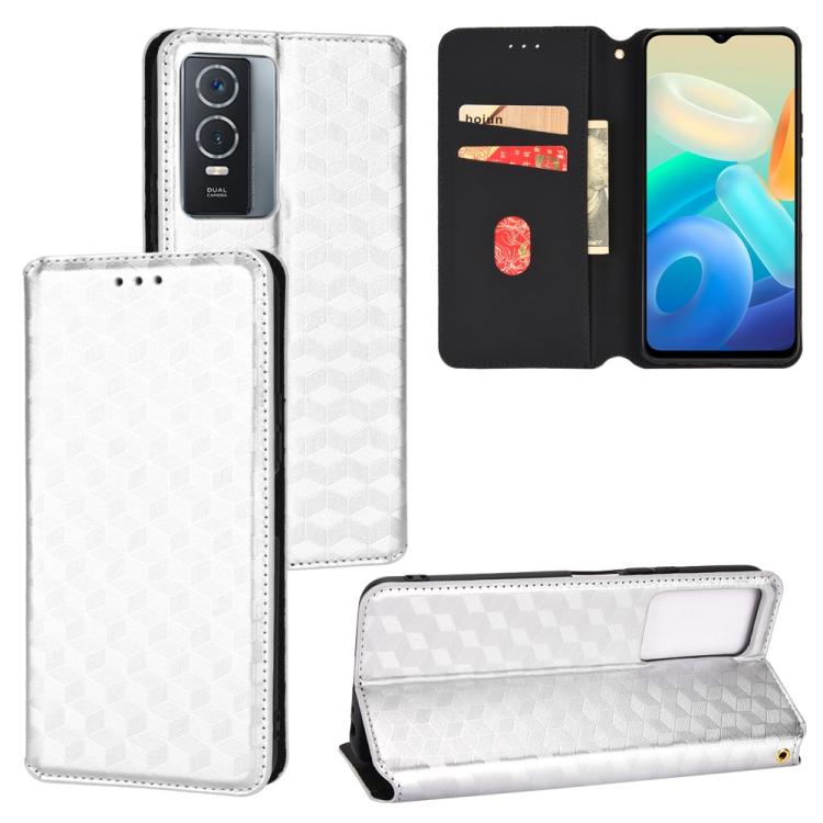 Cubic Grid Texture Flip Leather Phone Case, For vivo V29 Lite 5G / Y78 5G Global, For vivo S16 / S16 Pro / V27 Pro, For vivo S16e / V27e, For vivo Y16 4G 2022, For vivo Y76 5G / Y76s 5G, For vivo X60 Pro 5G / X60 5G Curved