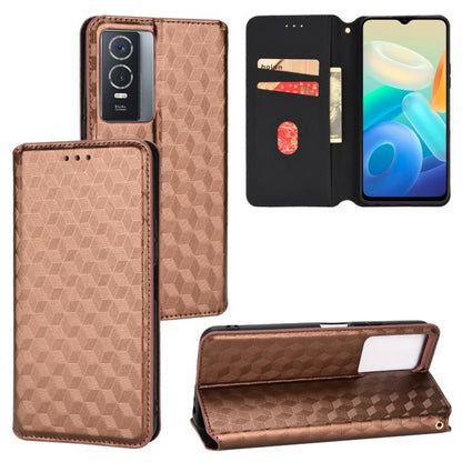 Cubic Grid Texture Flip Leather Phone Case, For vivo V29 Lite 5G / Y78 5G Global, For vivo S16 / S16 Pro / V27 Pro, For vivo S16e / V27e, For vivo Y16 4G 2022, For vivo Y76 5G / Y76s 5G, For vivo X60 Pro 5G / X60 5G Curved