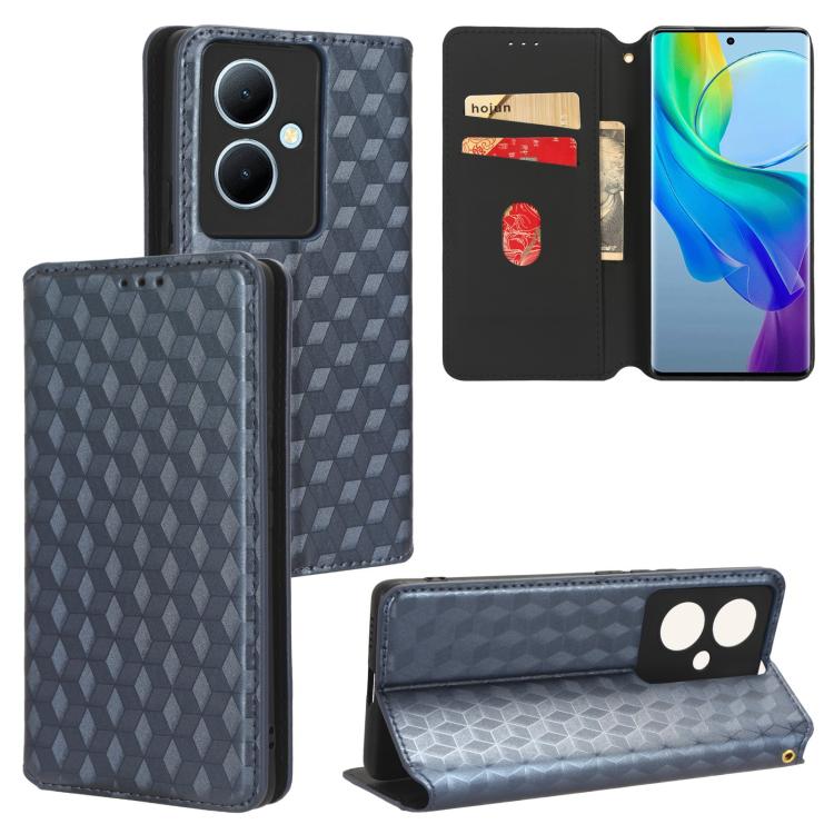 Cubic Grid Texture Flip Leather Phone Case, For vivo V29 Lite 5G / Y78 5G Global, For vivo S16 / S16 Pro / V27 Pro, For vivo S16e / V27e, For vivo Y16 4G 2022, For vivo Y76 5G / Y76s 5G, For vivo X60 Pro 5G / X60 5G Curved