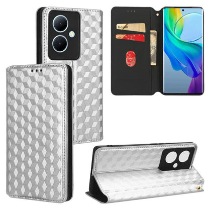 Cubic Grid Texture Flip Leather Phone Case, For vivo V29 Lite 5G / Y78 5G Global, For vivo S16 / S16 Pro / V27 Pro, For vivo S16e / V27e, For vivo Y16 4G 2022, For vivo Y76 5G / Y76s 5G, For vivo X60 Pro 5G / X60 5G Curved