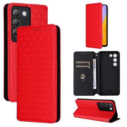 Cubic Grid Texture Flip Leather Phone Case, For vivo Y58 5G / Y38 5G / Y200i 5G, For vivo Y28 4G, For vivo X100 Ultra 5G, For vivo V30e 5G, For vivo Y100 5G IDN / V30 Lite India, For vivo Y03 4G, For vivo S18 5G / V30, For vivo S18 Pro 5G              ...