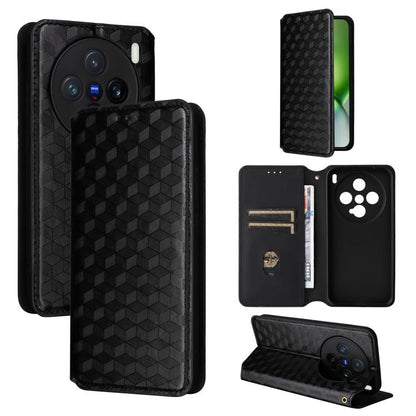 Cubic Grid Texture Flip Leather Phone Case, For vivo Y400 4G / 5G / Z10 Lite 4G, For vivo V60 5G, For vivo X200 FE 5G / S30 Pro mini 5G, For vivo X200s 5G, For vivo X200 Ultra 5G, For vivo Y39 5G / Y300i 5G, For vivo V50 Lite 5G, For vivo Y29 4G / T4X ...