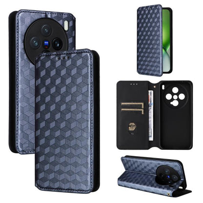 Cubic Grid Texture Flip Leather Phone Case, For vivo Y400 4G / 5G / Z10 Lite 4G, For vivo V60 5G, For vivo X200 FE 5G / S30 Pro mini 5G, For vivo X200s 5G, For vivo X200 Ultra 5G, For vivo Y39 5G / Y300i 5G, For vivo V50 Lite 5G, For vivo Y29 4G / T4X ...