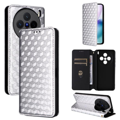 Cubic Grid Texture Flip Leather Phone Case, For vivo Y400 4G / 5G / Z10 Lite 4G, For vivo V60 5G, For vivo X200 FE 5G / S30 Pro mini 5G, For vivo X200s 5G, For vivo X200 Ultra 5G, For vivo Y39 5G / Y300i 5G, For vivo V50 Lite 5G, For vivo Y29 4G / T4X ...