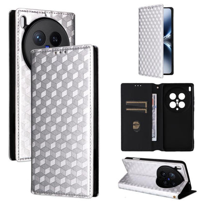 Cubic Grid Texture Flip Leather Phone Case, For vivo Y400 4G / 5G / Z10 Lite 4G, For vivo V60 5G, For vivo X200 FE 5G / S30 Pro mini 5G, For vivo X200s 5G, For vivo X200 Ultra 5G, For vivo Y39 5G / Y300i 5G, For vivo V50 Lite 5G, For vivo Y29 4G / T4X ...