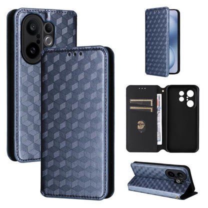 Cubic Grid Texture Flip Leather Phone Case, For vivo Y400 4G / 5G / Z10 Lite 4G, For vivo V60 5G, For vivo X200 FE 5G / S30 Pro mini 5G, For vivo X200s 5G, For vivo X200 Ultra 5G, For vivo Y39 5G / Y300i 5G, For vivo V50 Lite 5G, For vivo Y29 4G / T4X ...