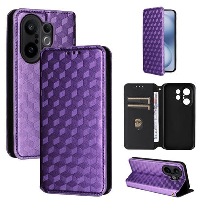 Cubic Grid Texture Flip Leather Phone Case, For vivo Y400 4G / 5G / Z10 Lite 4G, For vivo V60 5G, For vivo X200 FE 5G / S30 Pro mini 5G, For vivo X200s 5G, For vivo X200 Ultra 5G, For vivo Y39 5G / Y300i 5G, For vivo V50 Lite 5G, For vivo Y29 4G / T4X ...
