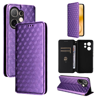 Cubic Grid Texture Flip Leather Phone Case, For vivo Y400 4G / 5G / Z10 Lite 4G, For vivo V60 5G, For vivo X200 FE 5G / S30 Pro mini 5G, For vivo X200s 5G, For vivo X200 Ultra 5G, For vivo Y39 5G / Y300i 5G, For vivo V50 Lite 5G, For vivo Y29 4G / T4X ...