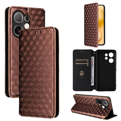 Cubic Grid Texture Flip Leather Phone Case, For vivo Y400 4G / 5G / Z10 Lite 4G, For vivo V60 5G, For vivo X200 FE 5G / S30 Pro mini 5G, For vivo X200s 5G, For vivo X200 Ultra 5G, For vivo Y39 5G / Y300i 5G, For vivo V50 Lite 5G, For vivo Y29 4G / T4X ...