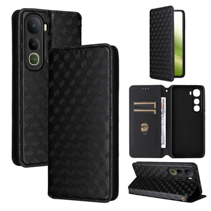 Cubic Grid Texture Flip Leather Phone Case, For vivo Y400 4G / 5G / Z10 Lite 4G, For vivo V60 5G, For vivo X200 FE 5G / S30 Pro mini 5G, For vivo X200s 5G, For vivo X200 Ultra 5G, For vivo Y39 5G / Y300i 5G, For vivo V50 Lite 5G, For vivo Y29 4G / T4X ...