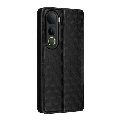 Cubic Grid Texture Flip Leather Phone Case, For vivo Y400 4G / 5G / Z10 Lite 4G, For vivo V60 5G, For vivo X200 FE 5G / S30 Pro mini 5G, For vivo X200s 5G, For vivo X200 Ultra 5G, For vivo Y39 5G / Y300i 5G, For vivo V50 Lite 5G, For vivo Y29 4G / T4X ...