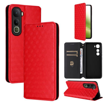 Cubic Grid Texture Flip Leather Phone Case, For vivo Y400 4G / 5G / Z10 Lite 4G, For vivo V60 5G, For vivo X200 FE 5G / S30 Pro mini 5G, For vivo X200s 5G, For vivo X200 Ultra 5G, For vivo Y39 5G / Y300i 5G, For vivo V50 Lite 5G, For vivo Y29 4G / T4X ...