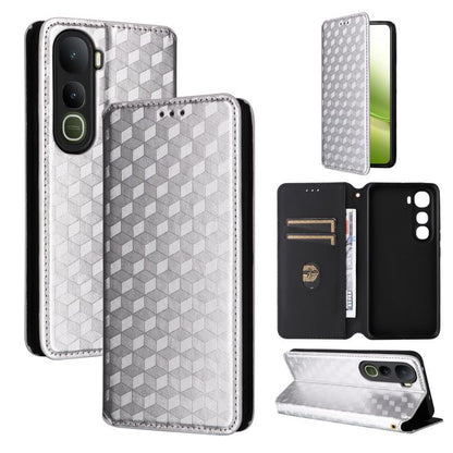Cubic Grid Texture Flip Leather Phone Case, For vivo Y400 4G / 5G / Z10 Lite 4G, For vivo V60 5G, For vivo X200 FE 5G / S30 Pro mini 5G, For vivo X200s 5G, For vivo X200 Ultra 5G, For vivo Y39 5G / Y300i 5G, For vivo V50 Lite 5G, For vivo Y29 4G / T4X ...