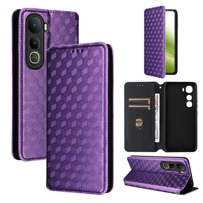 Cubic Grid Texture Flip Leather Phone Case, For vivo Y400 4G / 5G / Z10 Lite 4G, For vivo V60 5G, For vivo X200 FE 5G / S30 Pro mini 5G, For vivo X200s 5G, For vivo X200 Ultra 5G, For vivo Y39 5G / Y300i 5G, For vivo V50 Lite 5G, For vivo Y29 4G / T4X ...