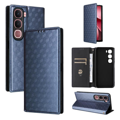 Cubic Grid Texture Flip Leather Phone Case, For vivo iQOO Z11S / V80 Lite SEA, For vivo S2 5G / V80 Lite 5G, For vivo Y05e 4G / T5e 4G, For vivo X300 E 5G, For vivo iQOO Z11 5G / T5 Pro 5G / Y500 4G, For vivo Y600 Turbo 5G, For vivo X300 FE / S50 Pro m...