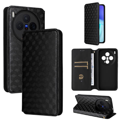 Cubic Grid Texture Flip Leather Phone Case, For vivo iQOO Z11S / V80 Lite SEA, For vivo S2 5G / V80 Lite 5G, For vivo Y05e 4G / T5e 4G, For vivo X300 E 5G, For vivo iQOO Z11 5G / T5 Pro 5G / Y500 4G, For vivo Y600 Turbo 5G, For vivo X300 FE / S50 Pro m...
