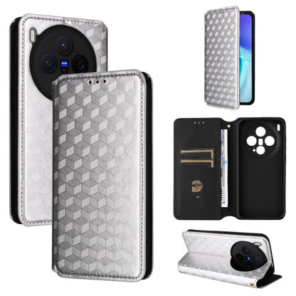 Cubic Grid Texture Flip Leather Phone Case, For vivo iQOO Z11S / V80 Lite SEA, For vivo S2 5G / V80 Lite 5G, For vivo Y05e 4G / T5e 4G, For vivo X300 E 5G, For vivo iQOO Z11 5G / T5 Pro 5G / Y500 4G, For vivo Y600 Turbo 5G, For vivo X300 FE / S50 Pro m...