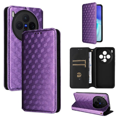 Cubic Grid Texture Flip Leather Phone Case, For vivo iQOO Z11S / V80 Lite SEA, For vivo S2 5G / V80 Lite 5G, For vivo Y05e 4G / T5e 4G, For vivo X300 E 5G, For vivo iQOO Z11 5G / T5 Pro 5G / Y500 4G, For vivo Y600 Turbo 5G, For vivo X300 FE / S50 Pro m...