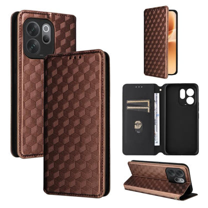 Cubic Grid Texture Flip Leather Phone Case, For vivo iQOO Z11S / V80 Lite SEA, For vivo S2 5G / V80 Lite 5G, For vivo Y05e 4G / T5e 4G, For vivo X300 E 5G, For vivo iQOO Z11 5G / T5 Pro 5G / Y500 4G, For vivo Y600 Turbo 5G, For vivo X300 FE / S50 Pro m...