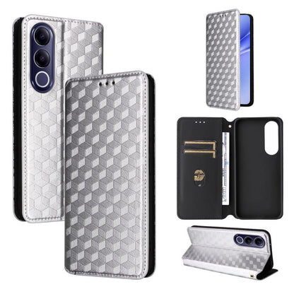 Cubic Grid Texture Flip Leather Phone Case, For vivo iQOO Z11S / V80 Lite SEA, For vivo S2 5G / V80 Lite 5G, For vivo Y05e 4G / T5e 4G, For vivo X300 E 5G, For vivo iQOO Z11 5G / T5 Pro 5G / Y500 4G, For vivo Y600 Turbo 5G, For vivo X300 FE / S50 Pro m...