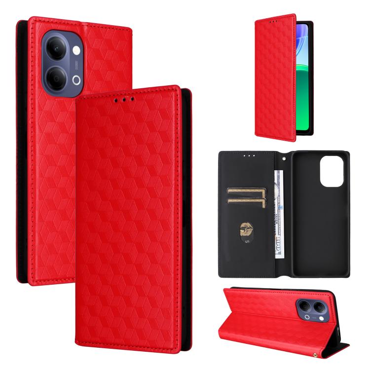 Cubic Grid Texture Flip Leather Phone Case, For vivo iQOO Z11S / V80 Lite SEA, For vivo S2 5G / V80 Lite 5G, For vivo Y05e 4G / T5e 4G, For vivo X300 E 5G, For vivo iQOO Z11 5G / T5 Pro 5G / Y500 4G, For vivo Y600 Turbo 5G, For vivo X300 FE / S50 Pro m...
