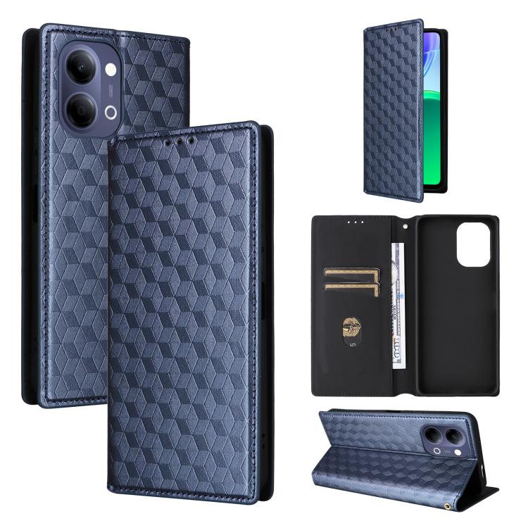 Cubic Grid Texture Flip Leather Phone Case, For vivo iQOO Z11S / V80 Lite SEA, For vivo S2 5G / V80 Lite 5G, For vivo Y05e 4G / T5e 4G, For vivo X300 E 5G, For vivo iQOO Z11 5G / T5 Pro 5G / Y500 4G, For vivo Y600 Turbo 5G, For vivo X300 FE / S50 Pro m...